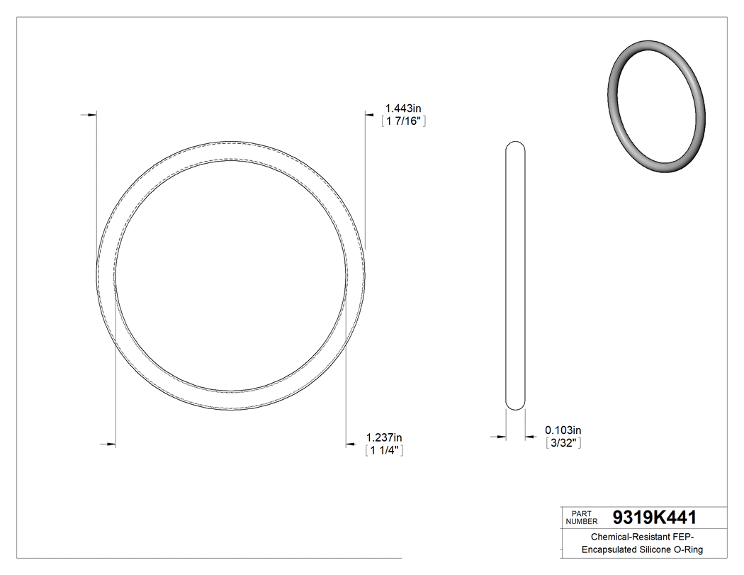 Technical drawing - 9319K441